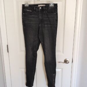 Athleta Sculptek Black Ultra Skinny Zip Jeans - 4